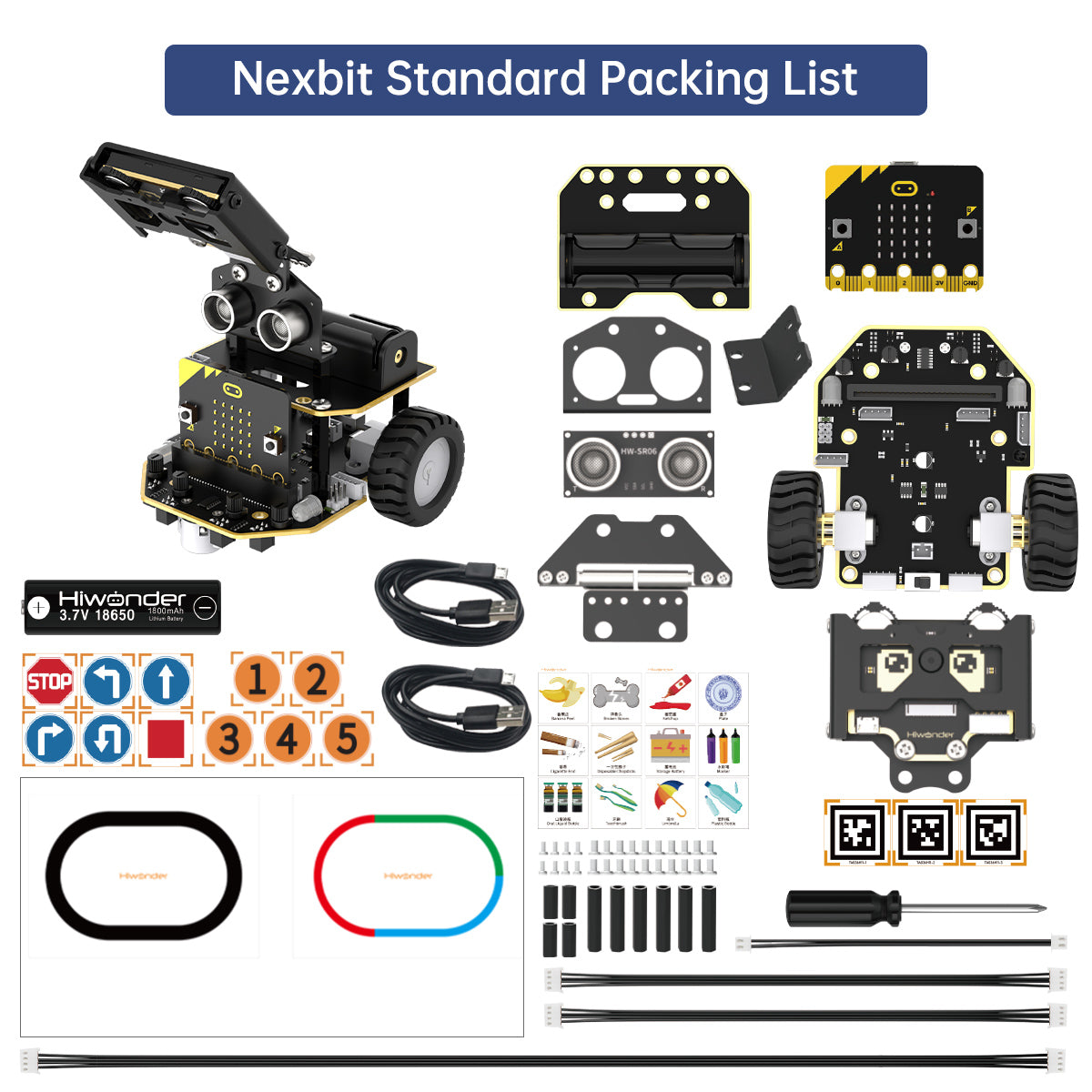 AI Vision Robot Nexbit, micro:bit Programming Educational Robot, Support WonderCam Smart Vision Module AI Vision Robot Nexbit, micro:bit Programming Educational Robot, Support WonderCam Smart Vision Module